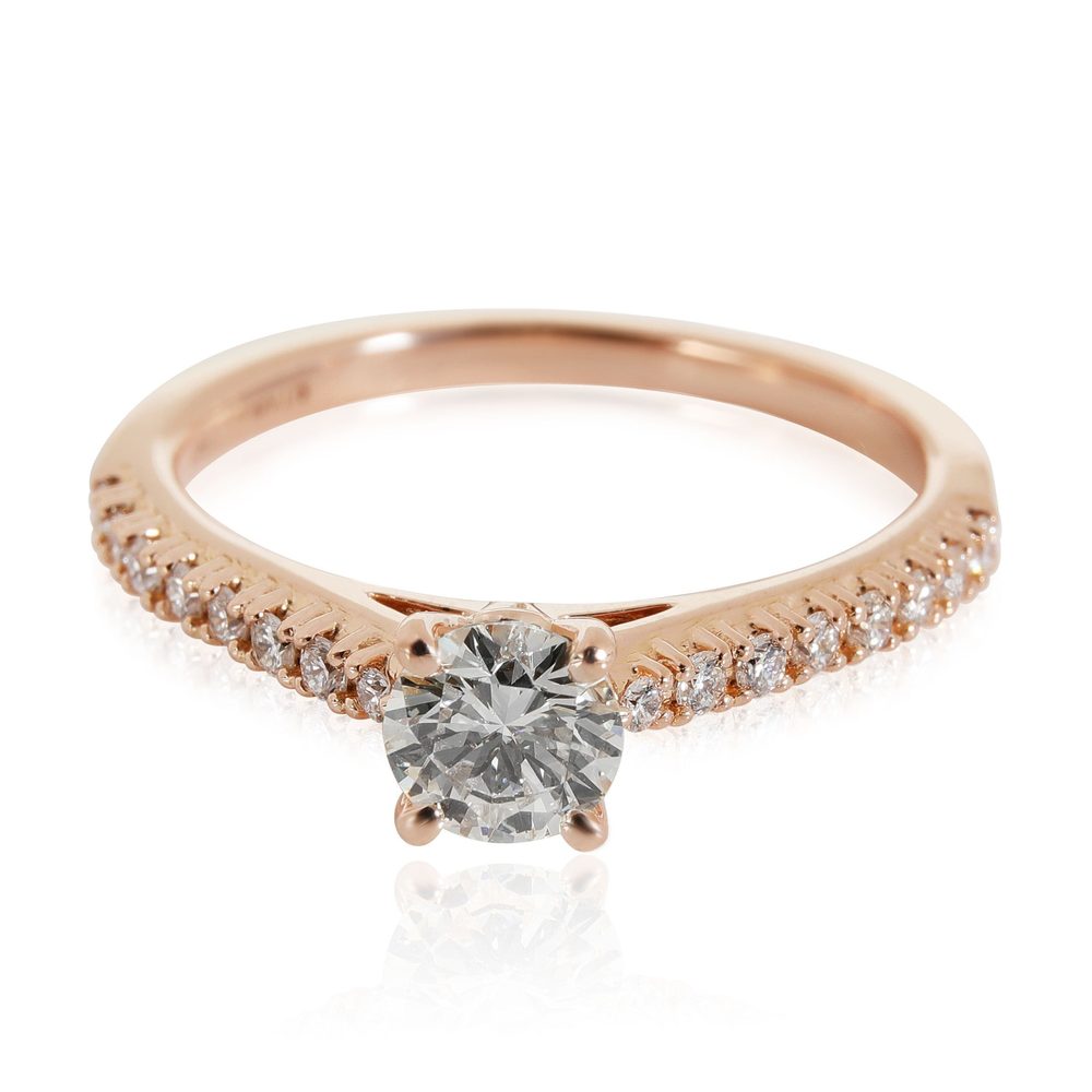 Ritani Diamond Engagement Ring in 18k Rose Gold L IF 0.74 CTW